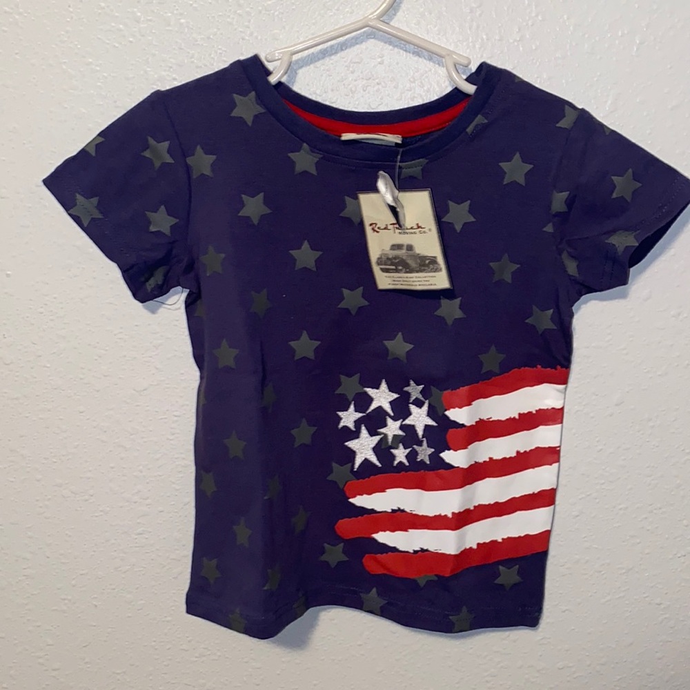 American flag toddler shirt